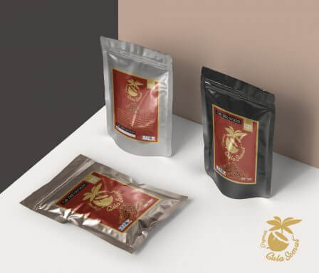 Desain Logo Dan Kemasan Packaging Gula Aren Semut Nindy Food
