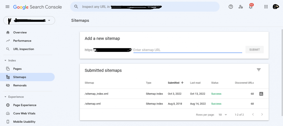 Beecreative Google Webmaster Tools Sitemap