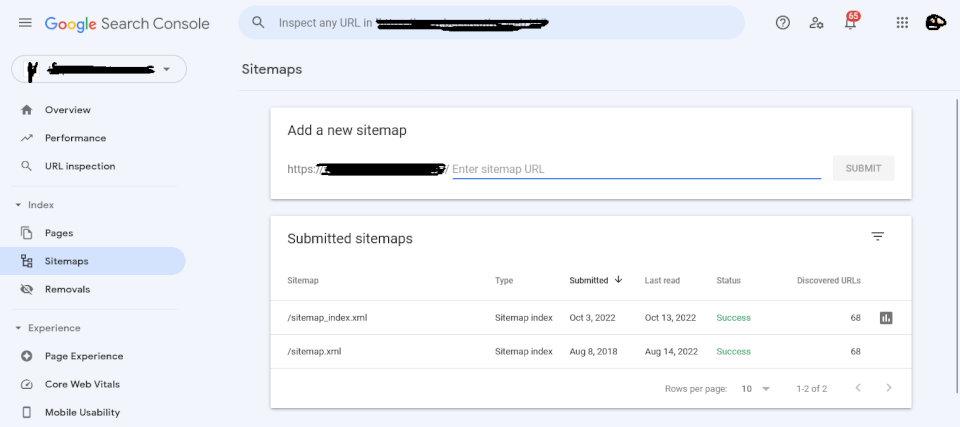 Beecreative Google Webmaster Tools Sitemap